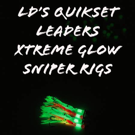 Photo Xtreme Glow Flounder, Speckled Trout, Slot Red Fishing Leader Rig $6