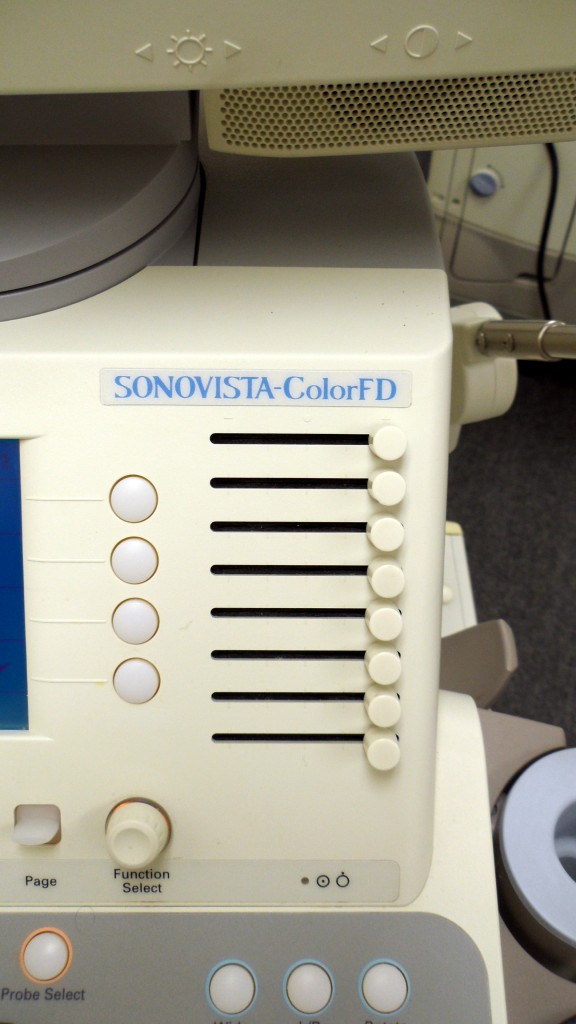 Siemens Mochida SonoVista OB/GYN ultrasound machine with abd + vaginal ...