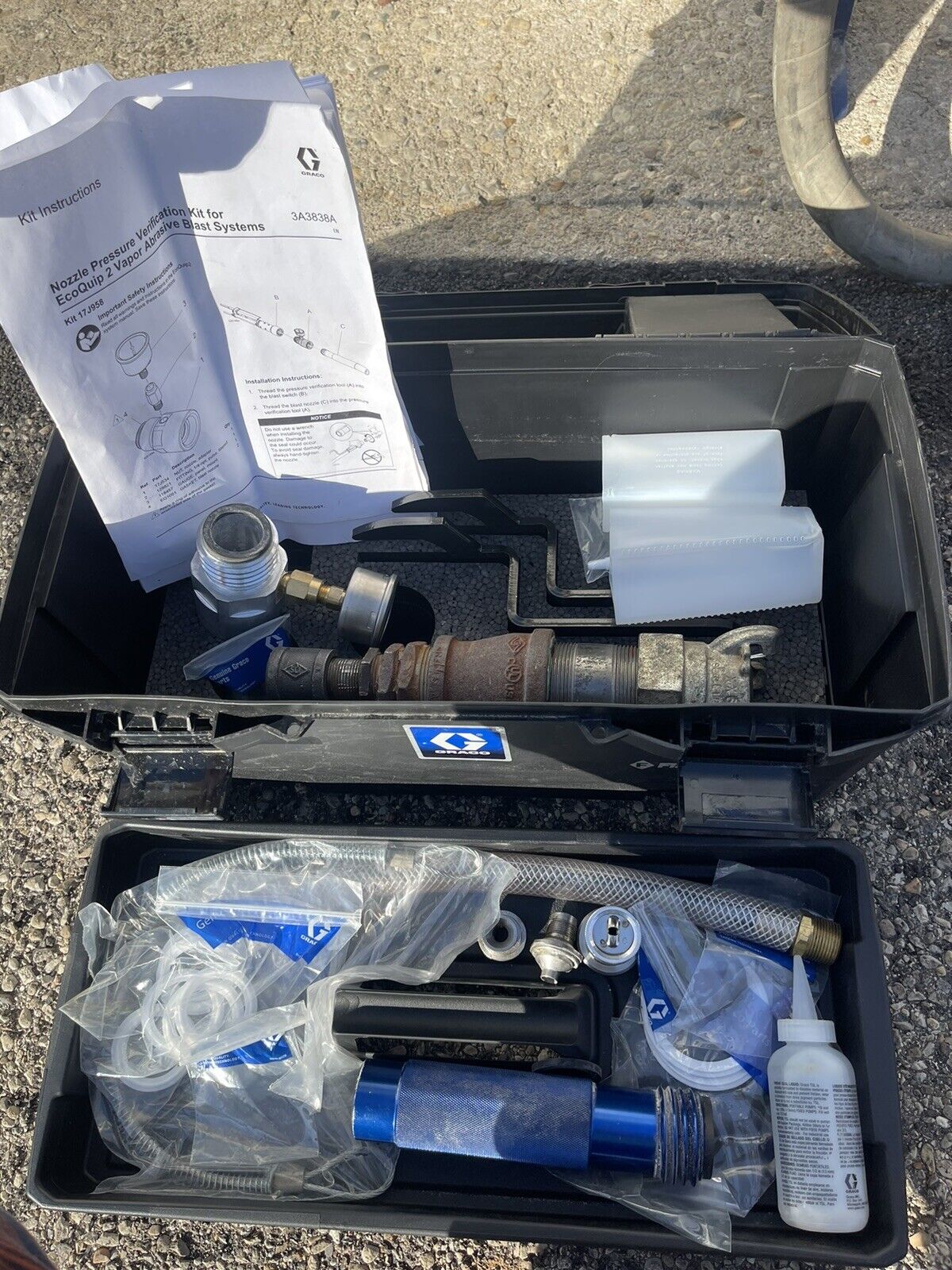 Graco EcoQuip2 EQM Set With Hoses And Pressure Verification System Lightly Used Tools For Sale