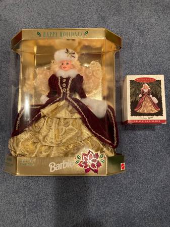 Photo 1996 Christmas Holiday Barbie  Hallmark Ornament $30