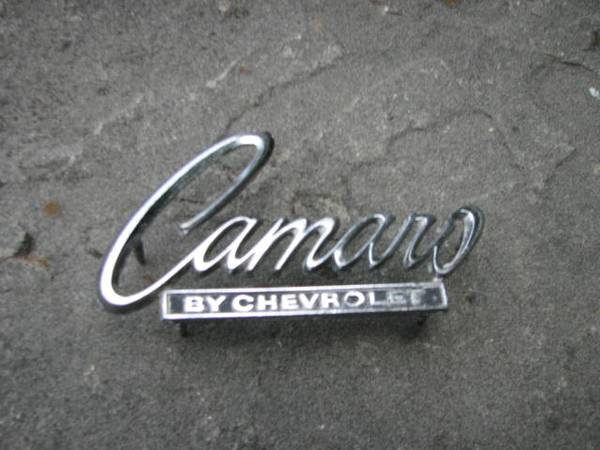 Photo 68-69 Camaro header panel-trunk lid emblem 3916654 $30
