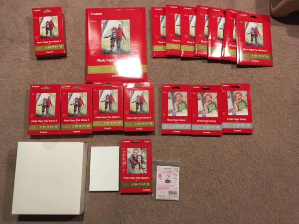 Photo Canon Photo Paper - Huge Lot. Brand New Shrink wrapped -20 pieces $60