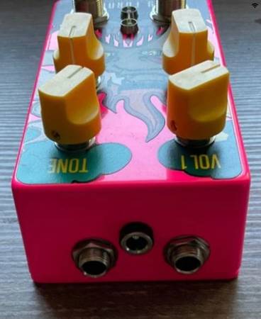 Photo Fuzzrocious Pedals Baby Furnace Dual Channel Gated Fuzz, Pink $125