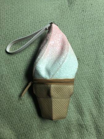 Photo Kate Spade Flavor of the Month Ice Cream Wristlet Glitter Bag Rare $600