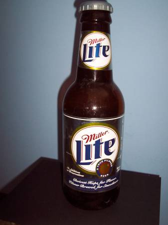 Photo Miller Lite Collectible Bottle 14 TALL $10