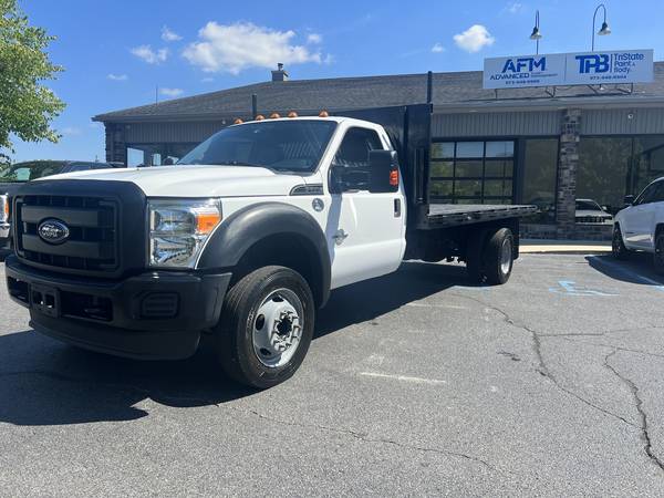 Photo STOCK 1800  2016 Ford F550 Long Body 16 Ft Flat Deck $27,500