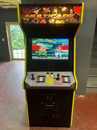 Photo Street Fighter Themed Mulitgame Full Size Arcade Machine plays 5,000 $1,250