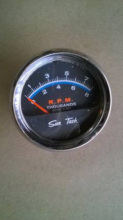 Photo Vintage Sun Blue Line ST 502 8000 RPM tach $50