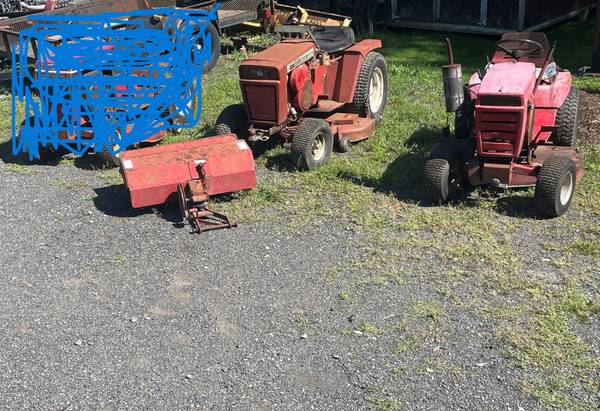 Photo Wheel Horse tractors  a Rototiller $350