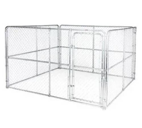 Photo 6 ft. x 10 ft. x 10 ft. Chain Link Dog Kennel $150