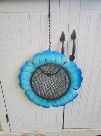 Photo Blue Flower Bird Feeder $10