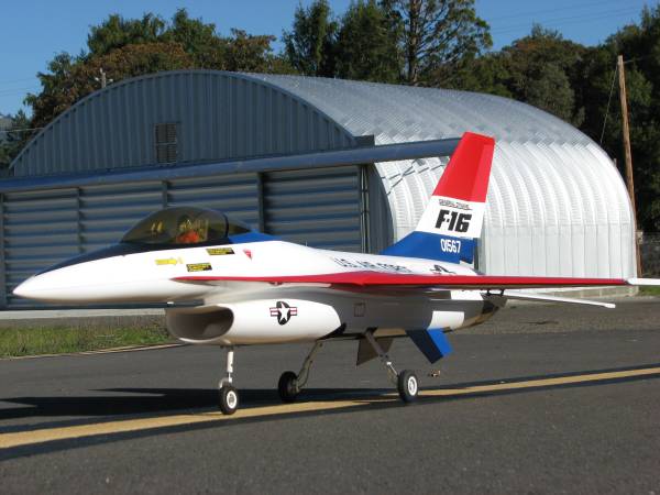 Photo RTF Cermark F-16 Fighting Falcon wJet Central Super Bee turbine $2,900
