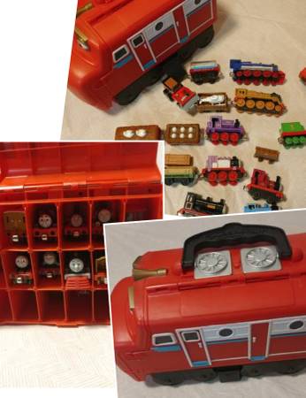 Photo Thomas Train Holder also is full of Trains $45