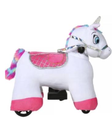 Photo Willow Stable Buddies 6 Volt Magical Plush Ride On Unicorn