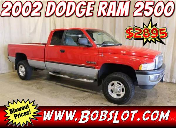 Photo 2002 Dodge Ram 2500 Pickup Truck 4x4 Diesel Extended Cab - $2,895 (huntsville)