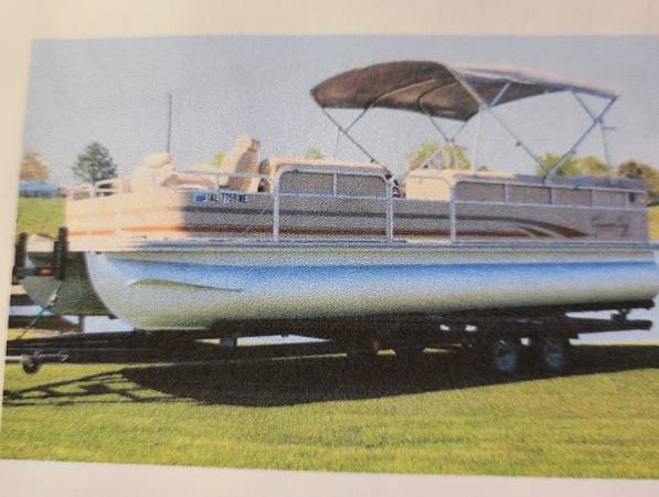 2009 CYPRESS CAY CANCUN 250 BCS PONTOON BOAT W150HP AND TRAILER $19,400