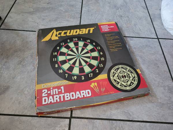 Accudart Competition 2 in 1 Dart Board (New) $25