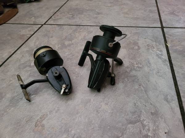 Photo Lot of 2 Old Fishing Reels Mitchell 300  Garcia Mitchell 30 $20