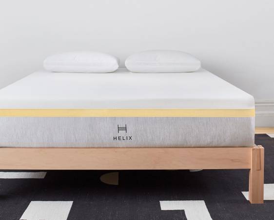 Photo Queen size mattress. Helix Dawn hybrid bed Retails for 1455 Plus tax Like new 7 $400