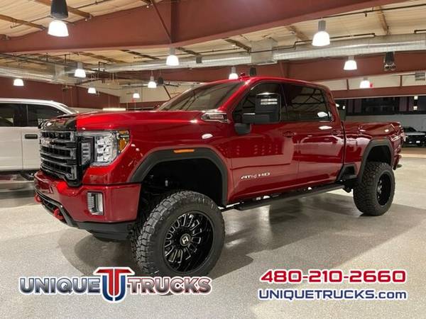 Photo 2022 GMC SIERRA 2500HD AT4 CREW 4X4 LIFTED DURAMAX  UNIQUE TRUCKS (DELIVERED RIGHT TO YOU NO OBLIGATION)