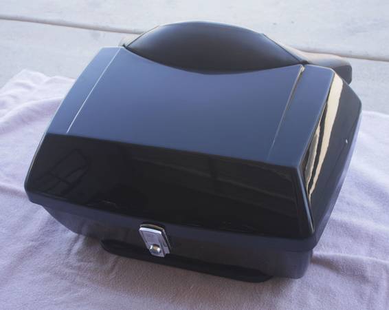 Photo Motorcycle Trunk - Rear mounted top box Black - XIN-F tour pack $125