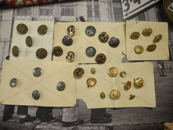 Photo Vintage Military Buttons $40