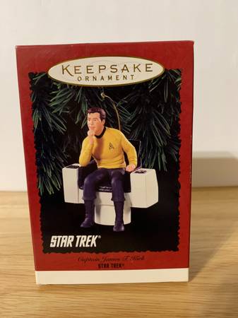 Photo 1995 Captain James T. Kirk, Star Trek Keepsake Ornament $25