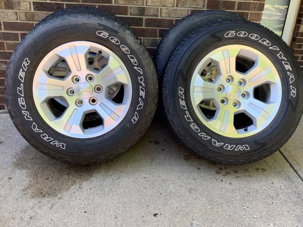 Photo 4- 18 Chevy 6 Lug Alloy Wheels  Tires $850