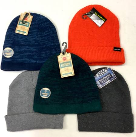 Photo Adult Knit Ski Caps  Beanies - 3 left - 2 are brand new, one is like $3