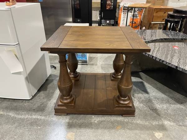 Photo Bassett Furniture Hitchcock Rectangular End Table Sold Wood New $150