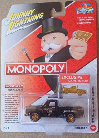 Johnny Lightning Monopoly 1978 Dodge Midnight Express $15