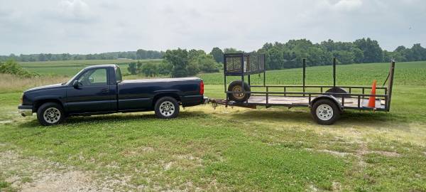 Photo Mowing trailer and truck $5,000