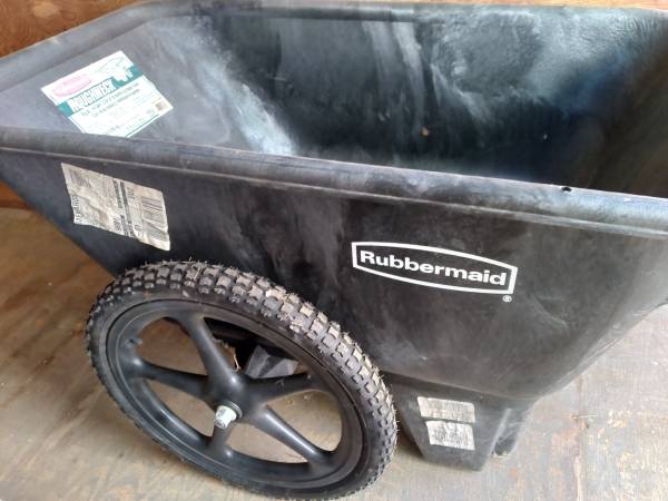 Photo Rubbermaid roughneck big wheel multi task cart new $225