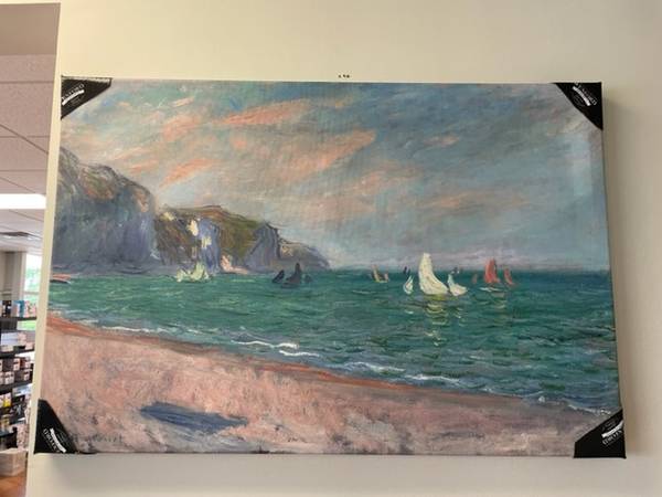 Sailboats Near The Sea Wrapped Canvas Print New $30