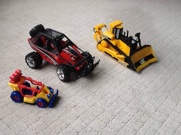 Photo Toy Trucks, Dune Buggy, Bulldozer $15