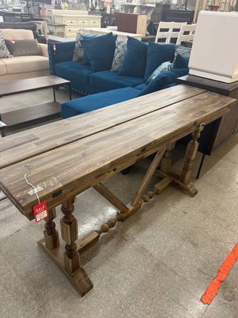 Photo Wooden fold out table $279