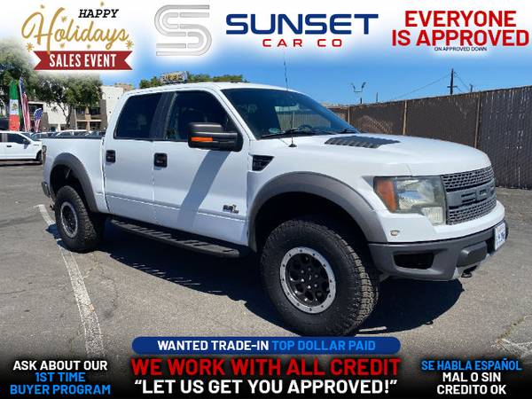 Photo 2011 FORD F150 SUPERCREW CAB SVT RAPTOR PICKUP 4D 5 12 FT (- EVERYONE IS APPROVED on approved down.)