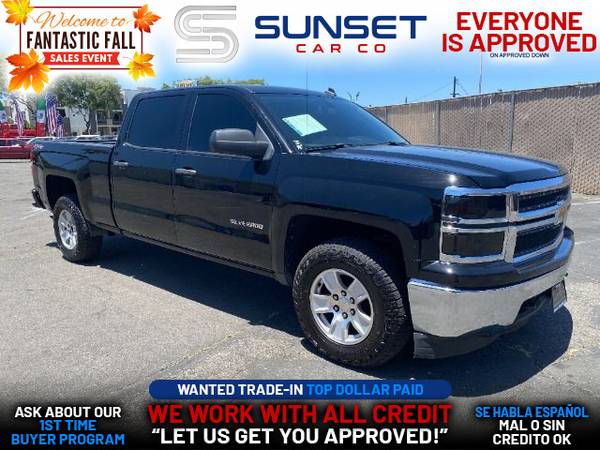 Photo 2014 Chevrolet Chevy SILVERADO 1500 CREW CAB LT PICKUP 4D 5 34 FT (- EVERYONE IS APPROVED on approved down.)