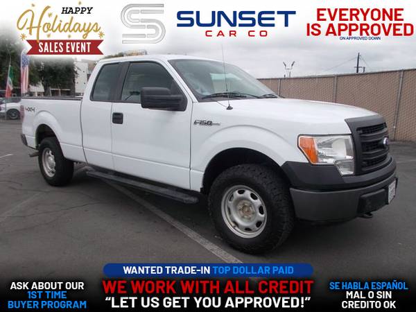 Photo 2014 FORD F150 SUPER CAB XLT PICKUP 4D 6 12 FT (- EVERYONE IS APPROVED on approved down.)
