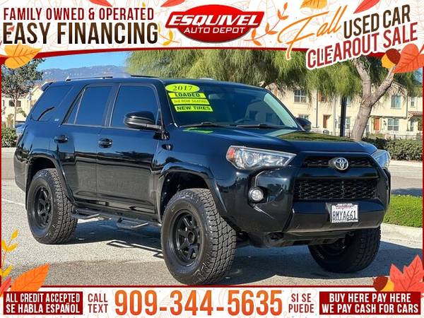 Photo 2017 Toyota 4Runner SR5 4x2 4dr SUV (- $995.00 Down o.a.c. Buy Here - Pay Here)
