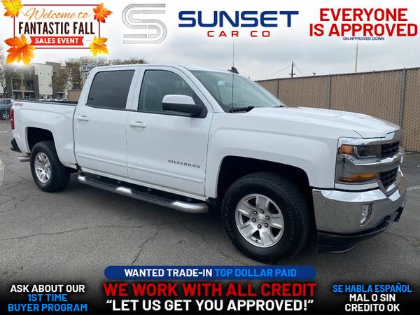 Photo 2018 Chevrolet Chevy SILVERADO 1500 CREW CAB LT PICKUP 4D 5 34 FT (- EVERYONE IS APPROVED on approved down.)