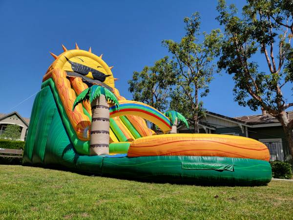22 ft dual Lane inflatable water slide $2,400
