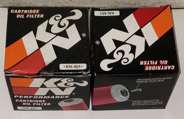 2 K and N OIL Filters KN 401 $12