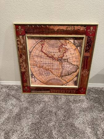 Photo 33 x 33 Old World Map Of The World (33x33) $20