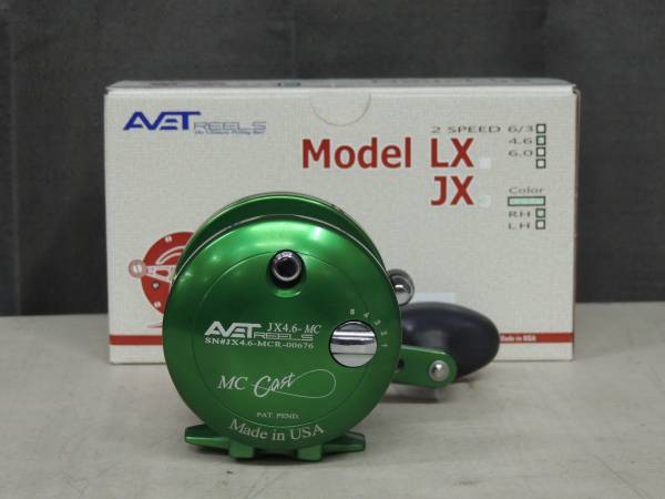 Avet JX4.6 Mc-Cast Green Salt Water Fishing Reel NEW $250