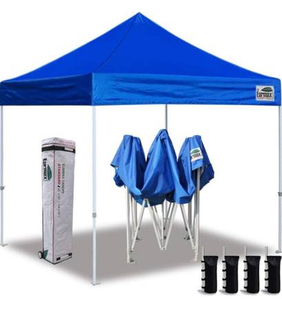 Photo Eurmax USA 10x10 Ez Pop Up Canopy Tent Commercial Instant Canopies with Heavy $150