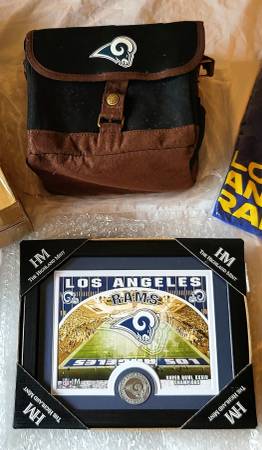 Photo Los Angeles RAMS Beer Cooler  Limited Edition Frame Collectors Coin $30