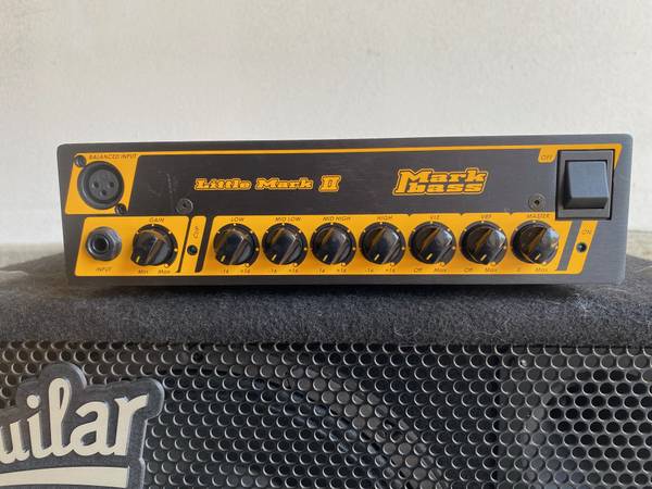 Photo Markbass Little Mark II Head and Aguilar GS 112 Bass Cabinet, both exc $650