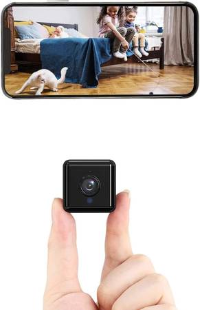 Photo Mini Spy Camera WiFi Hidden Camera Night Vision 4K HD Spy Nanny Cam fo $35