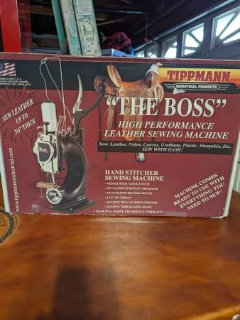 Photo Must-Have for Leather Crafters Tippmann Boss Hand Sewing Machine $900